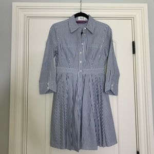 Eliza J Blue and White Striped Dress with Pockets!
